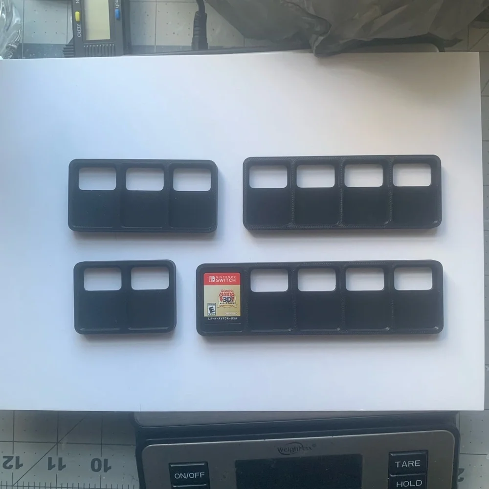 Black Nintendo Switch Game Travel Case Holder Organizers